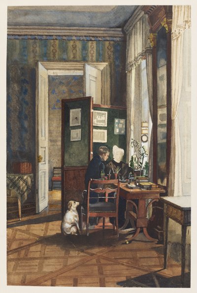 A Room in the Reuss Palace, Dresden by C. M. Fredro
