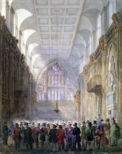 Interior of the Guildhall, City of London by C Matthews
