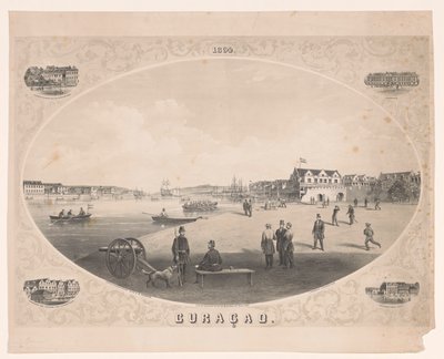 View of a Harbor in Curaçao by C. Parsons
