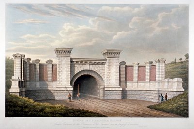 Primrose Hill Tunnel of the London and Birmingham Railway by C Rosenberg