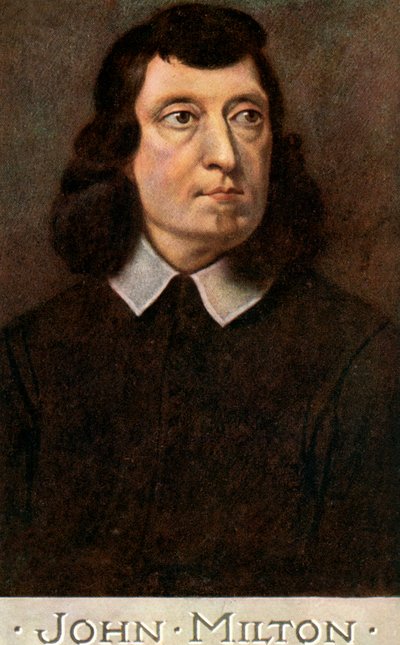 John Milton 1608-1674, English poet, early 20th century by C. W. Quinnell