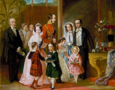 Thomas Younghusband and His Family Meet Queen Victoria and Her Family at Crystal Palace by C Wells