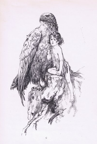 The maid and the eagle, from The Child of the Air pub. by Duckworth by C. Wilhelm