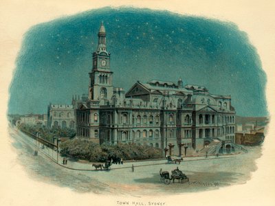 Town Hall, Sydney, New South Wales, Australia, 1896 by C. Wilkinson