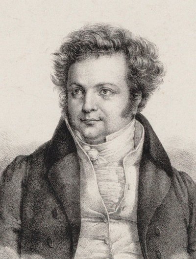 Portrait of the Composer Heinrich Marschner 1795-1861 by Cäcilie Brandt