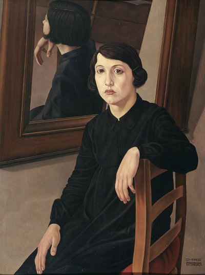 Girl before a Mirror by Cagnaccio di San Pietro