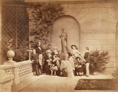 Portrait of the Royal Family at Osborne House, 1857 by Caldesi and Montecchi