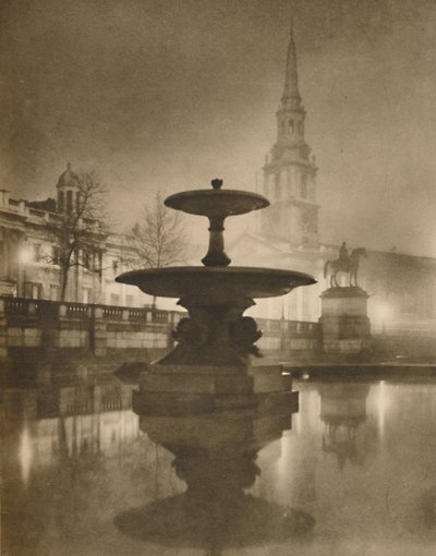 Night Rain Has Turned The Pavements To A Pool of Reflections, c1935 by Calkin