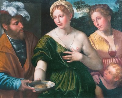 Three Half Figures and a Child (detail) by Callisto Piazza