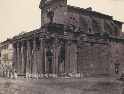 Temple of Antonius and Faustina, San Lorenzo in Miranda, Rome by Calvert Jones