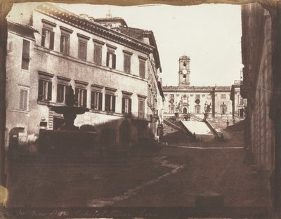 View of the Capitol Stairs, Rome by Calvert Richard Jones
