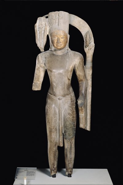 Standing Statue of Harihara, Phnom Da Style, from Angkor Borei by Cambodian School