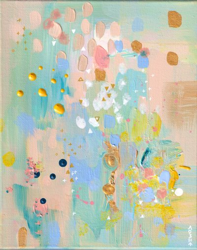 Dreamy Pastel Splatters by Camille Contini