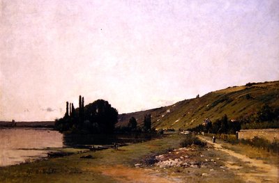 View of the Seine at Vetheuil by Camille Emile Dufour