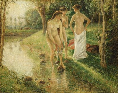 Bathers by Camille Jacob Pissarro