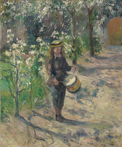 Child with a Drum by Camille Jacob Pissarro