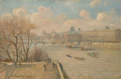 The Louvre from the Pont Neuf by Camille Jacob Pissarro