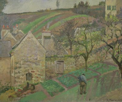 Hillside of the Hermitage, Pontoise, 1873 by Camille Jacob Pissarro
