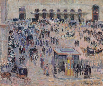 La Place du Havre et la Gare Saint-Lazare by Camille Jacob Pissarro