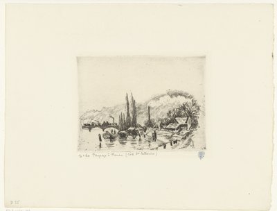 Landscape near Rouen by Camille Jacob Pissarro