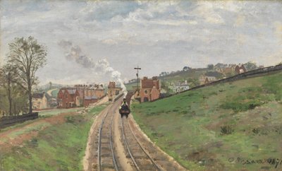 Lordship Lane Station, Dulwich by Camille Jacob Pissarro
