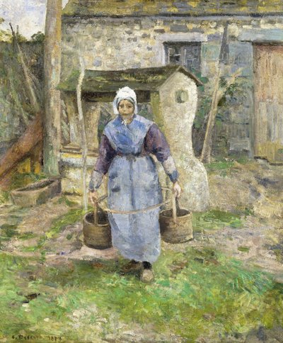 Mother Presle, Montfoucault by Camille Jacob Pissarro