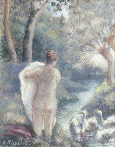 Nude with Swans, c.1895 by Camille Jacob Pissarro