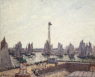 Outer Harbour and Cranes, Le Havre, 1903 by Camille Jacob Pissarro