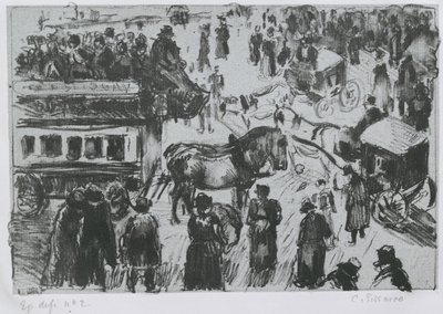 Place du Havre, Paris, c. 1897 by Camille Jacob Pissarro