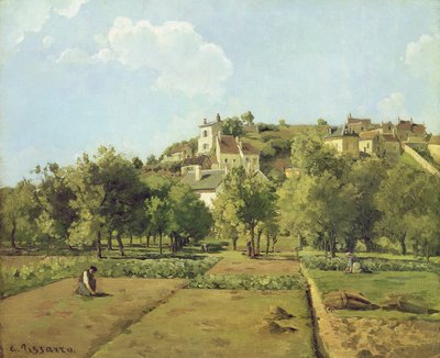 Pontoise, or The Gardens of the Hermitage, Pontoise, 1867 by Camille Jacob Pissarro