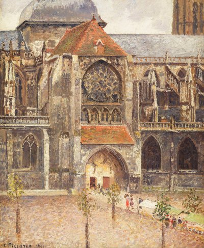 Portal of the Church of the Saint-Jaques in Dieppe by Camille Jacob Pissarro