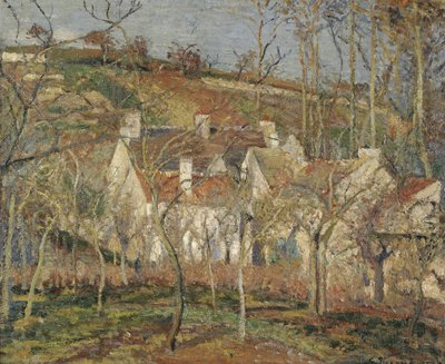 Red Roofs, Corner of a Village, Winter by Camille Jacob Pissarro
