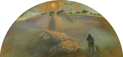 Shepherd and Sheep by Camille Jacob Pissarro
