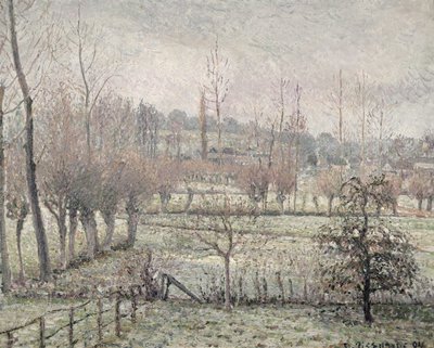Snow Effect at Eragny, 1894 by Camille Jacob Pissarro