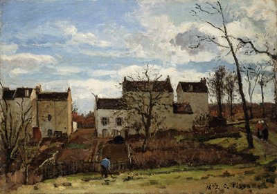Spring in Pontoise by Camille Jacob Pissarro