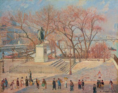 Statue of Henry IV, Morning, Sun, 1902 by Camille Jacob Pissarro