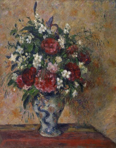 Still Life with Peonies and Mock Orange by Camille Jacob Pissarro