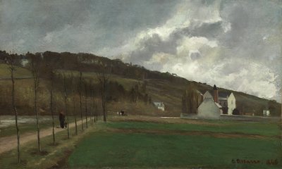 The Banks of the Marne in Winter, 1866 by Camille Jacob Pissarro