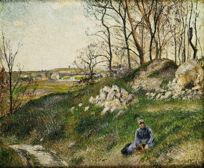 The Cabbage Pickers, Pontoise by Camille Jacob Pissarro