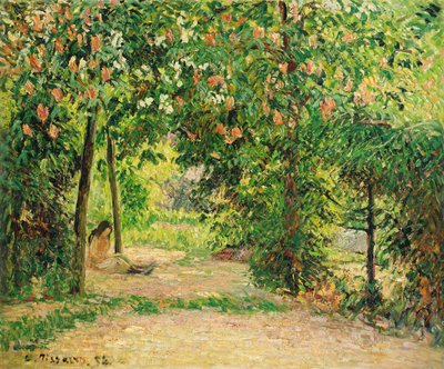 The Garden at Eragny in Spring by Camille Jacob Pissarro