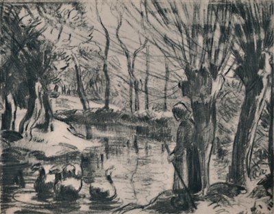 The Goose Girl by Camille Jacob Pissarro