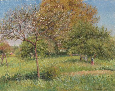 The Great Walnut Tree, Morning, Eragny (1901) by Camille Jacob Pissarro