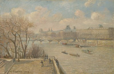 The Louvre from the Pont Neuf by Camille Jacob Pissarro