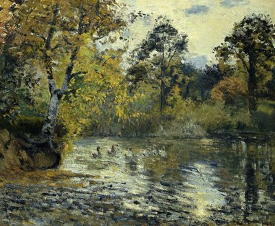 The Pond at Montfoucault by Camille Jacob Pissarro
