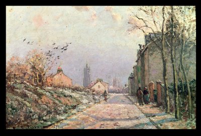 The Road, Effect of Winter by Camille Jacob Pissarro