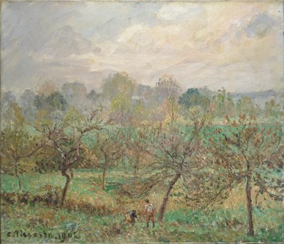 Autumn, Morning Mist, Éragny-sur-Epte, 1902 by Camille Pissarro