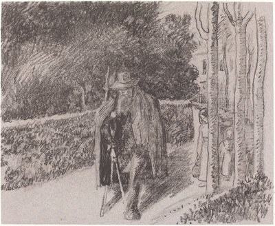 Beggar with a Crutch, 1897 by Camille Pissarro