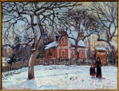 Chestnut and Louveciennes by Camille Jacob Pissarro