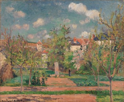 Garden in Full Sunlight by Camille Pissarro
