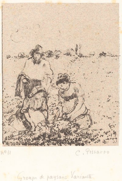 Group of Peasants, c. 1899 by Camille Pissarro